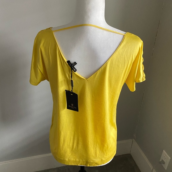 Massimo Dutti Short Sleeved Top w/Braided Cutouts - Picture 6 of 6
